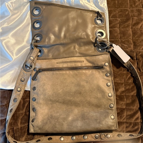 Hammitt Tan Leather Crossbody Bag with Silver Details - Picture 9 of 13